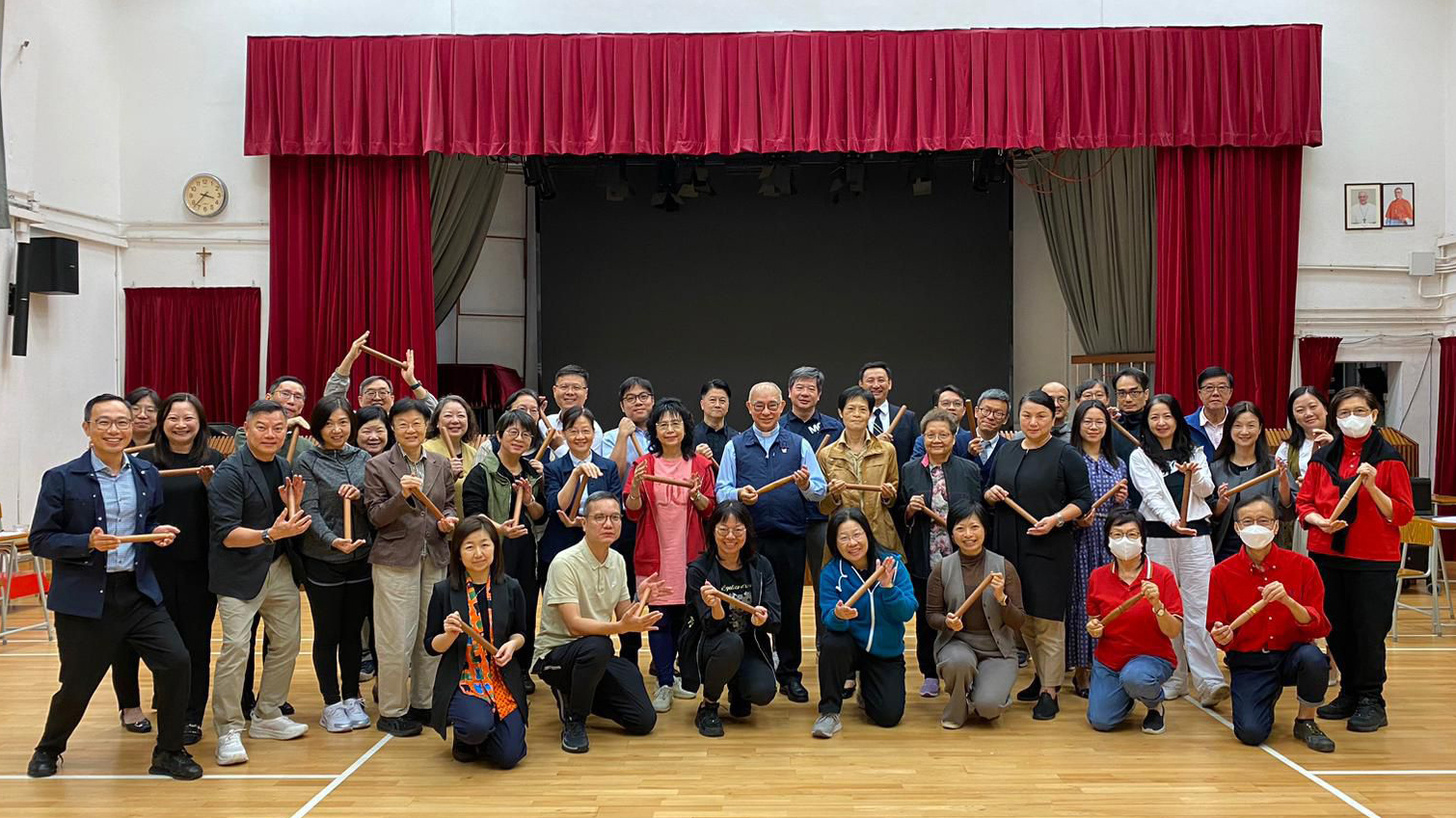 Rev. Dominic Chan shares the spirit of Tai Chi Spirituality with the principals of Diocesan secondary schools